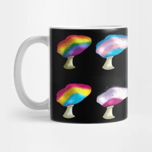 LGBTQ Pride Flag Mushroom Sticker Pack Mug